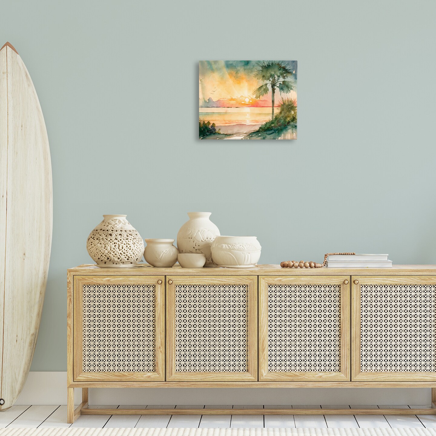 Stupell Industries Sunrise Through Palms Canvas Wall Art Design by Svetlana Aleynikova