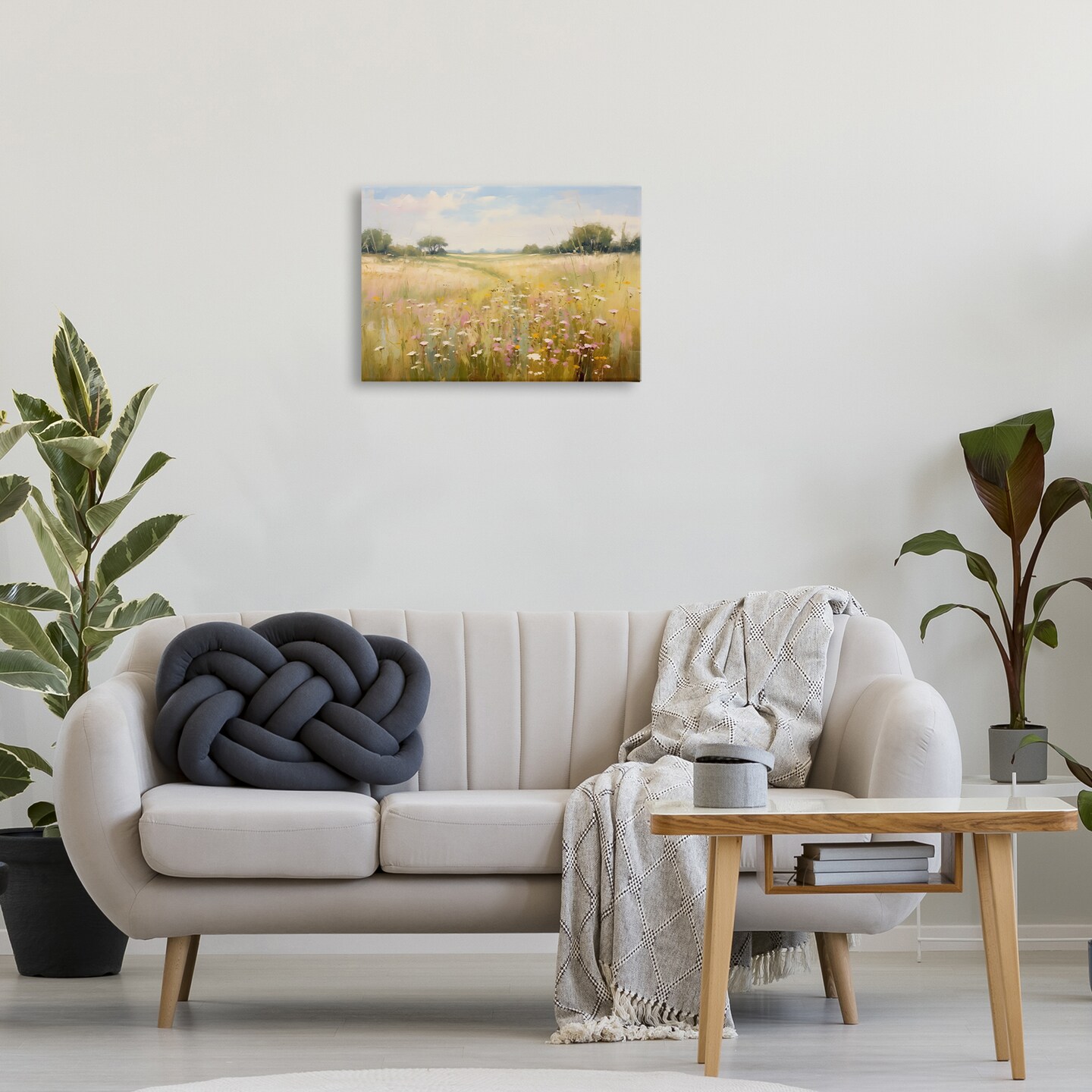 Stupell Industries Faded Wildflower Field Canvas Wall Art Design by LSR Design Studio