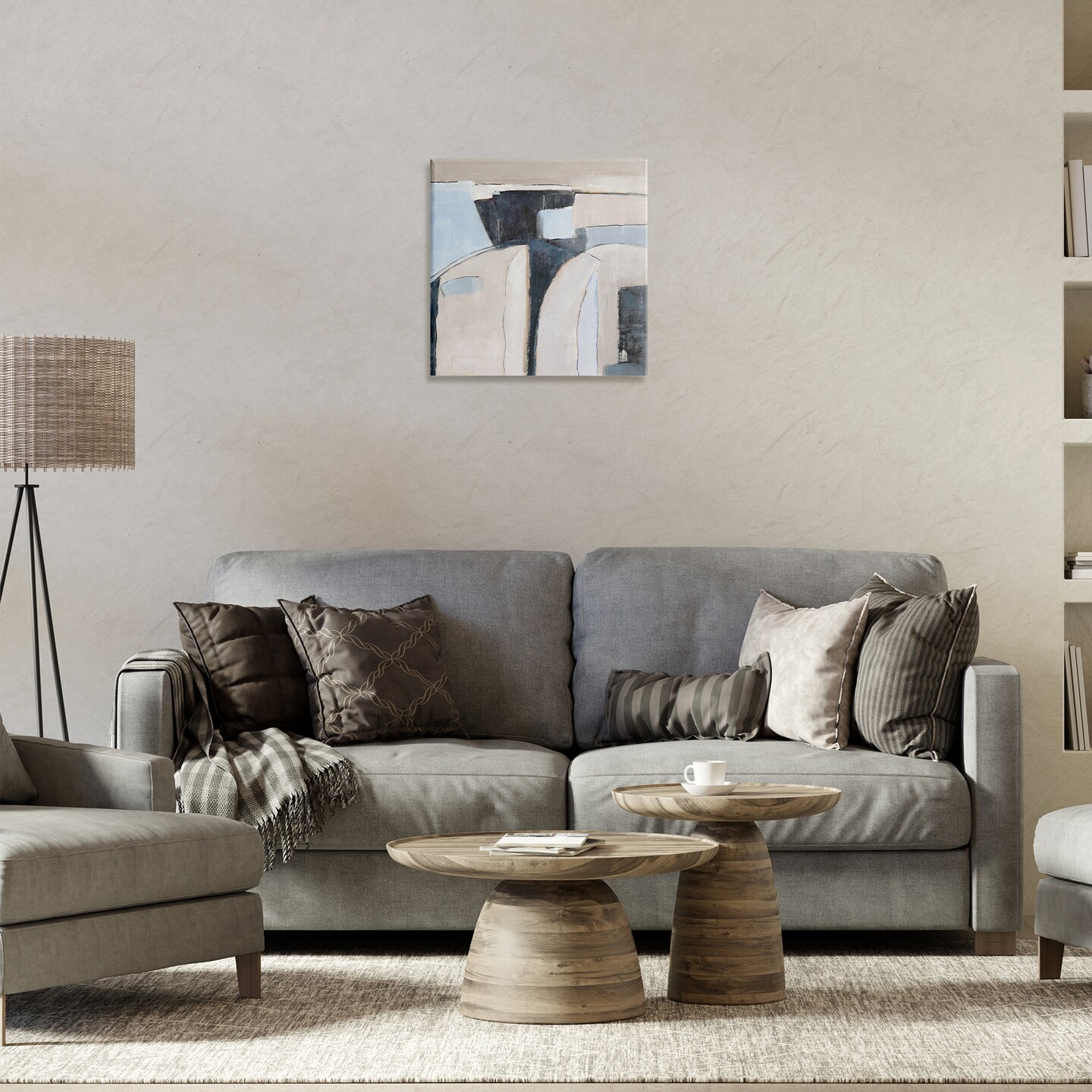 Stupell Industries Southwestern Beige & Grey Canvas Wall Art Design by Jacob Q