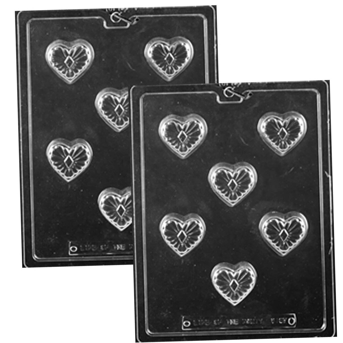 Decorative Heart Chocolate Mold/2&#x22; x 1-5/8&#x22; x 5/8&#x22;