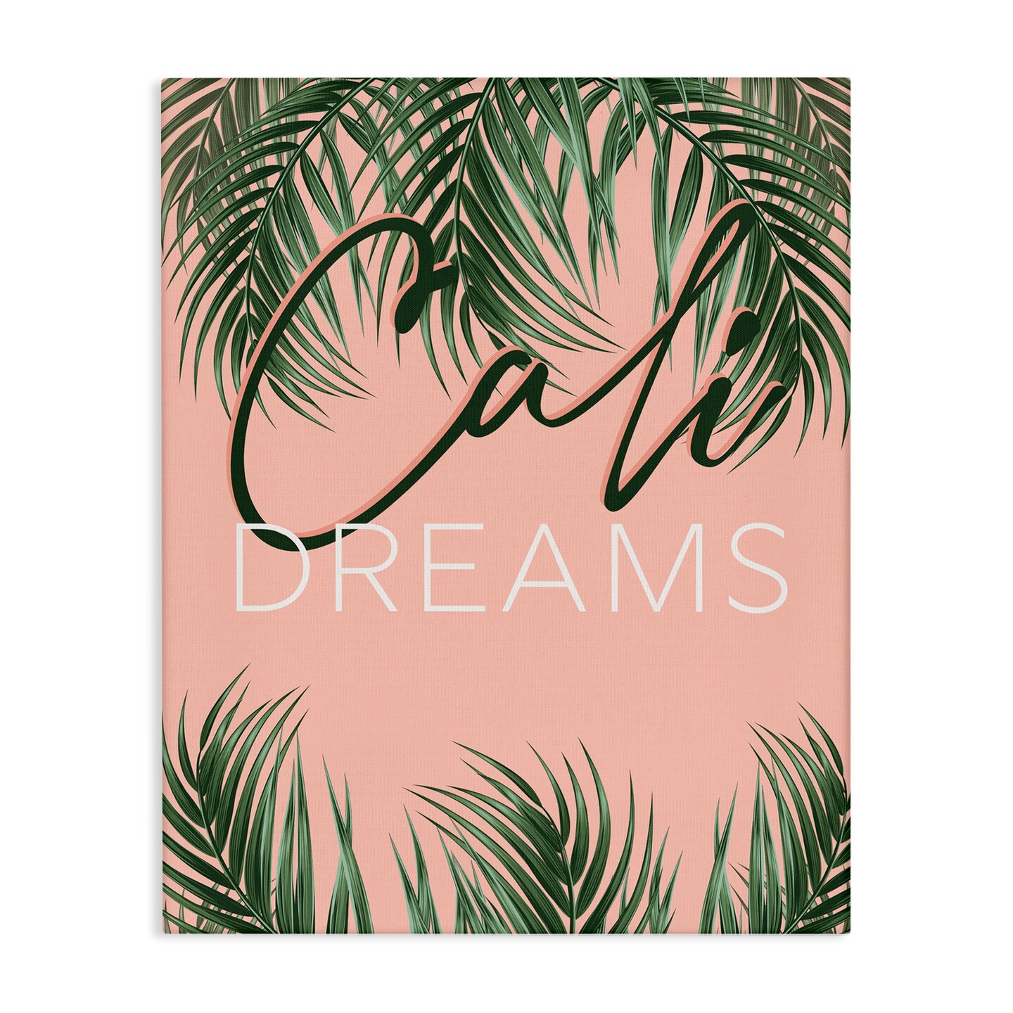 Stupell Industries Cali Dreams on Palms Canvas Wall Art Design by Angela Nickeas