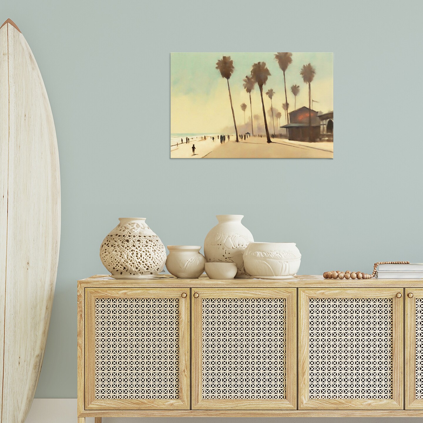 Stupell Industries Tropical Promenade Landscape Canvas Wall Art Design by Noah Bay