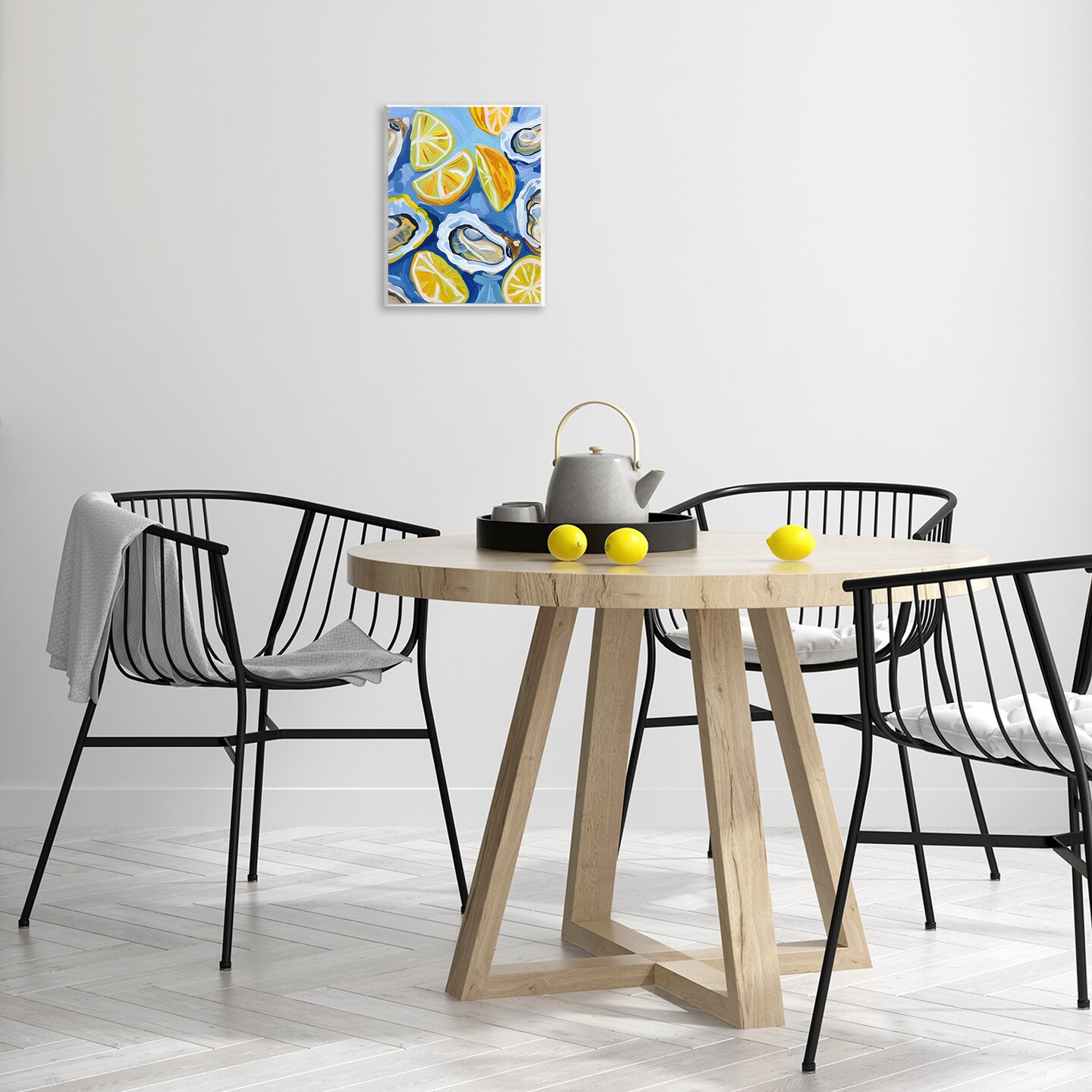 Stupell Industries Lemon & Oyster Pattern Wall Plaque Art Design by LSR Design Studio