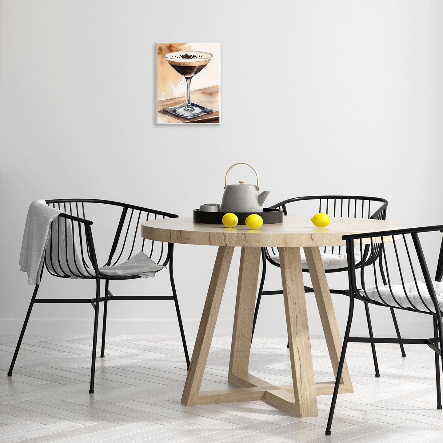 Stupell Industries Espresso Martini Watercolor Wall Plaque Art Design by LSR Design Studio