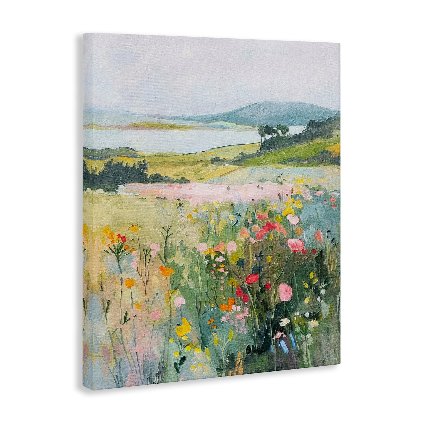 Stupell Industries Soft Abstract Countryside Canvas Wall Art Design by RileyB