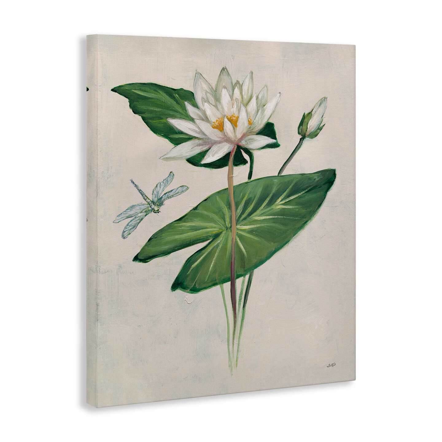 Stupell Industries Graceful Lily Pad Canvas Wall Art Design by Julia Purinton