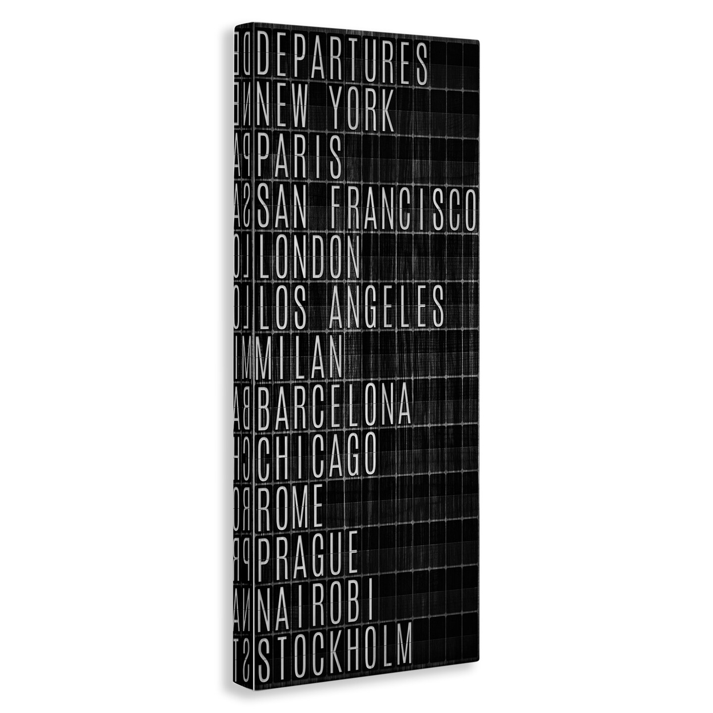 Stupell Industries Airport Departures Major Cities Canvas Wall Art Design by SunDance Group, LLC.