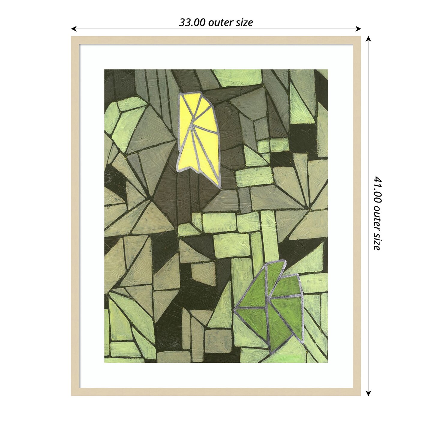 Cubic Prism II by Vanna Lam Wood Framed Wall Art Print