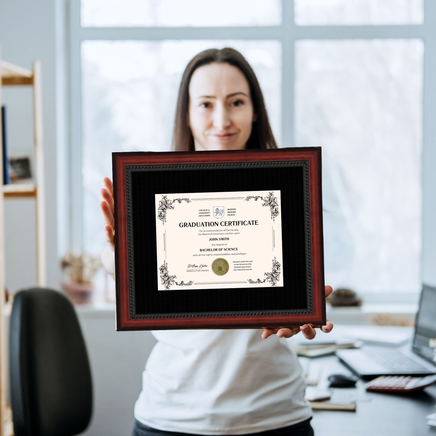 University of Colorado Boulder 11x14 Diploma Frame for 8.5x11 Certificate Black