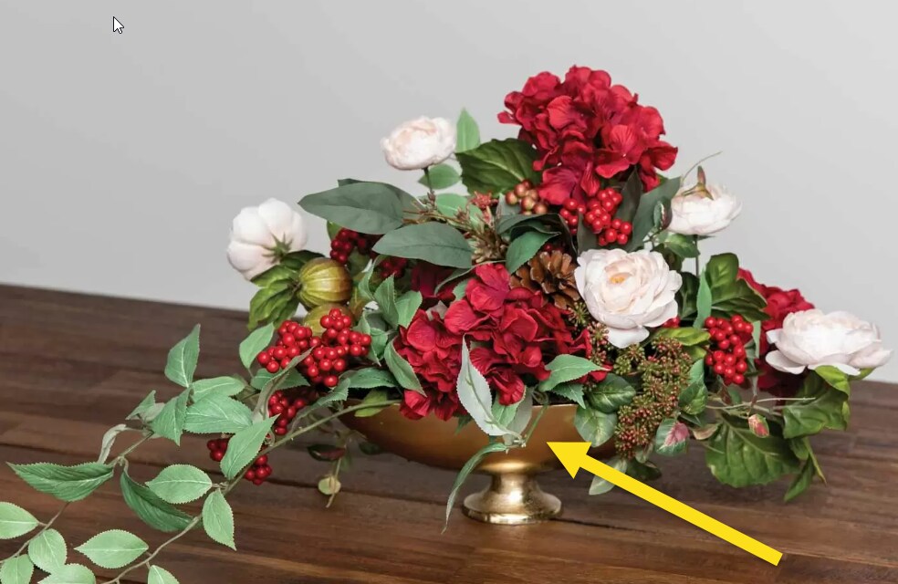 Gold Metal Compote Bowl &#x2013; 11&#x22; Pedestal Vase for Floral Arrangements &#x26; Wedding Centerpieces