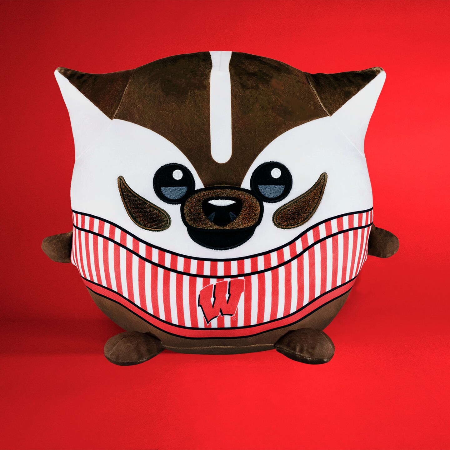 Sleep Squad Wisconsin Badgers Bucky Badger 12&#x22; Mascot Kiri Cloud Plushie