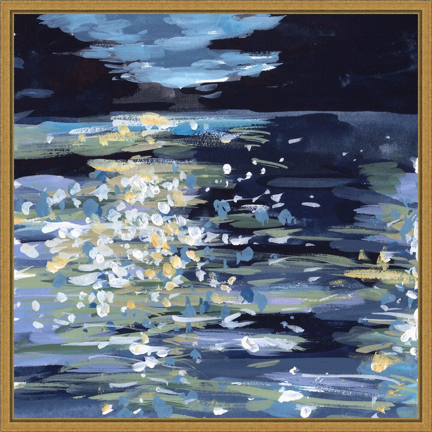 Calming Night I by Melissa Wang Framed Canvas Wall Art