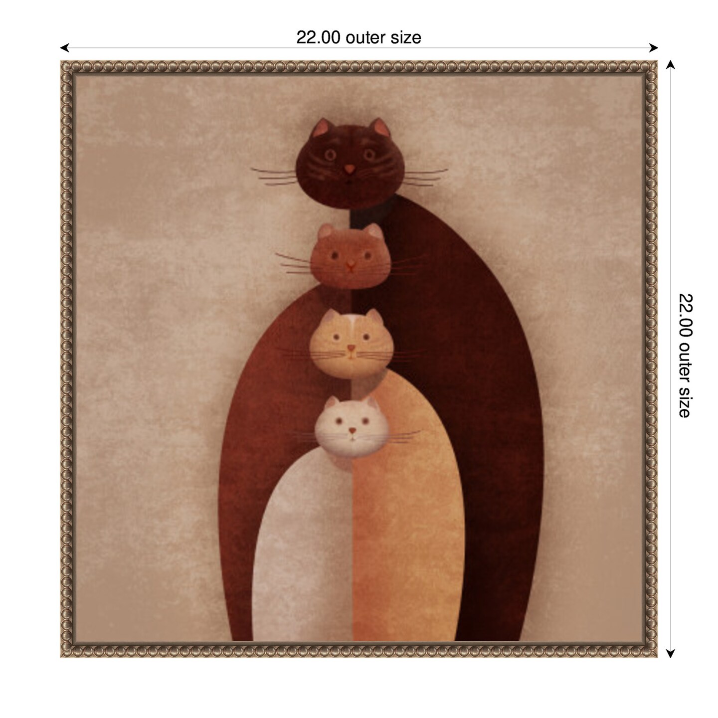 Cat Gang by Emel Tunaboylu Framed Canvas Wall Art