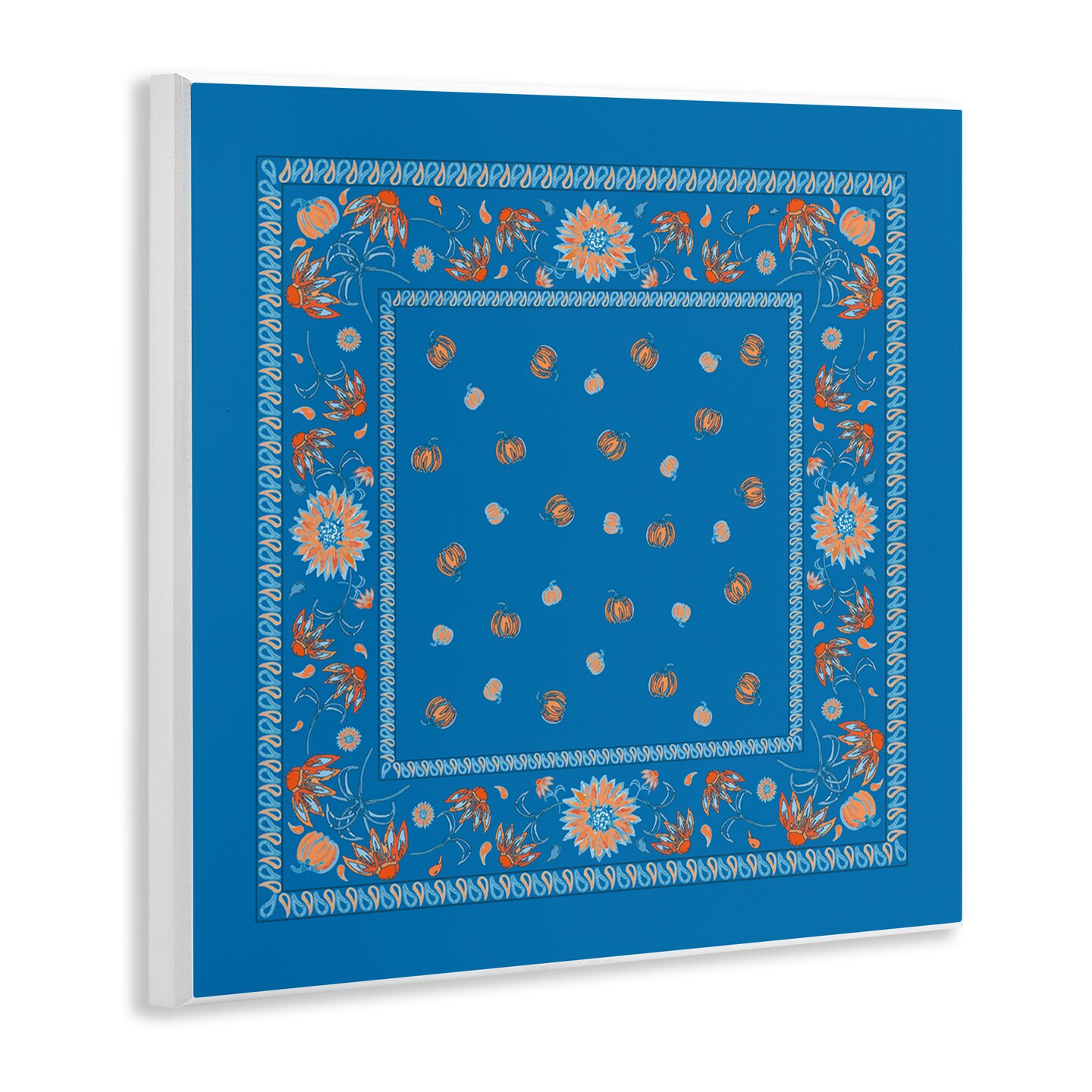 Stupell Industries Blue Sky Harvest Pattern Wall Plaque Art Design by Safa Diab