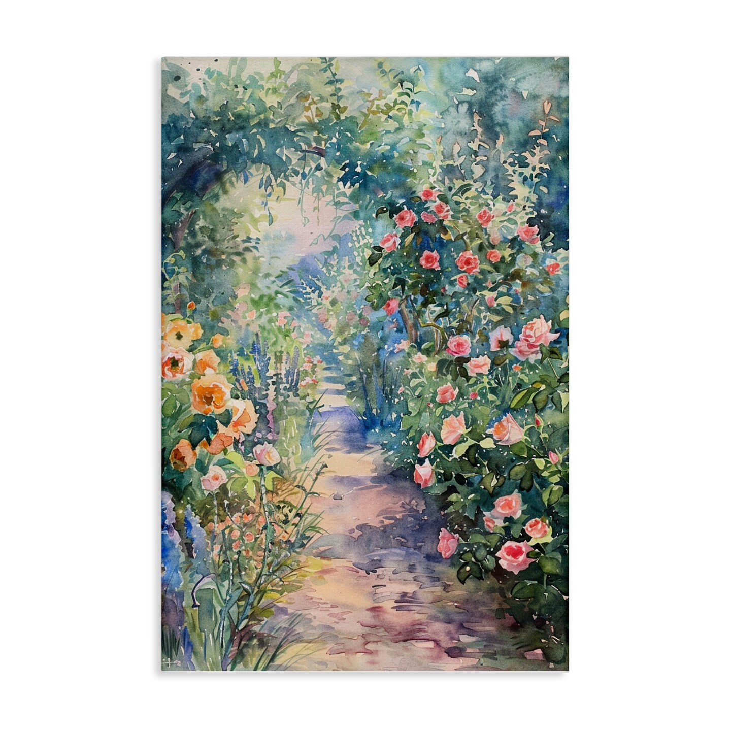 Stupell Industries Spring Garden Archway Canvas Wall Art Design by LSR Design Studio