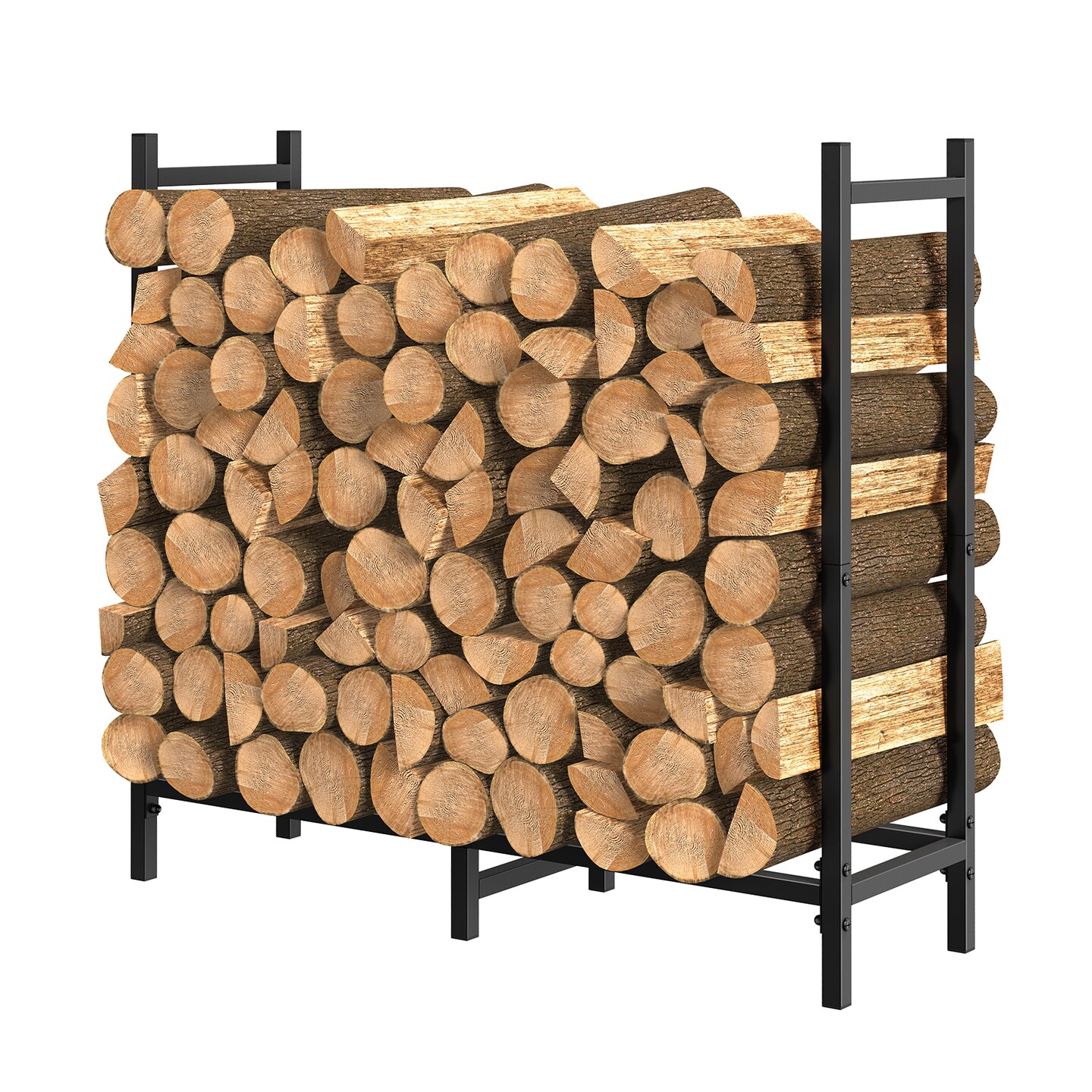 2.7ft Firewood Rack Heavy Duty Log Rack Firewood Storage Holder Outdoor Indoor
