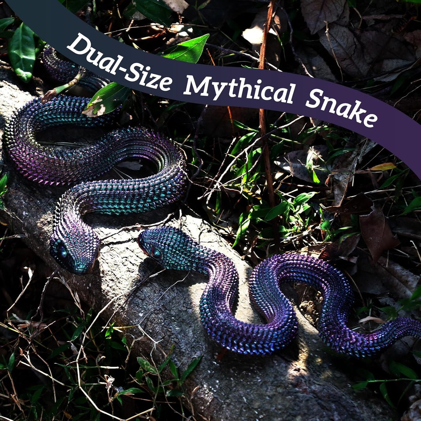 LET&#x27;S RESIN 2Pcs Snake Resin Molds, Flexible 3D Snake Silicone Molds(Large &#x26; Small), Effortless Demolding Animal Epoxy Molds for DIY Art, Home Decor, Serpent Lovers Gifts