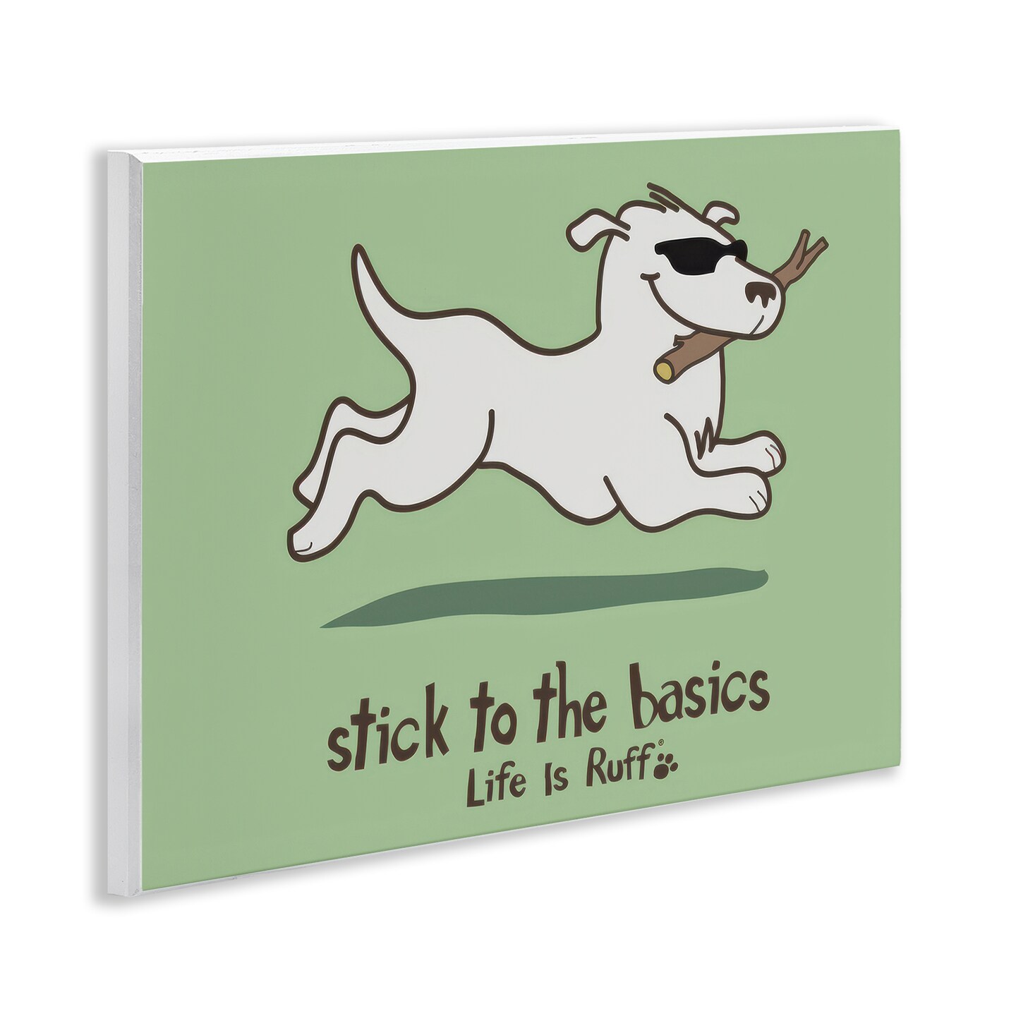 Stupell Industries Stick To Basics Dog Wall Plaque Art Design by LIR