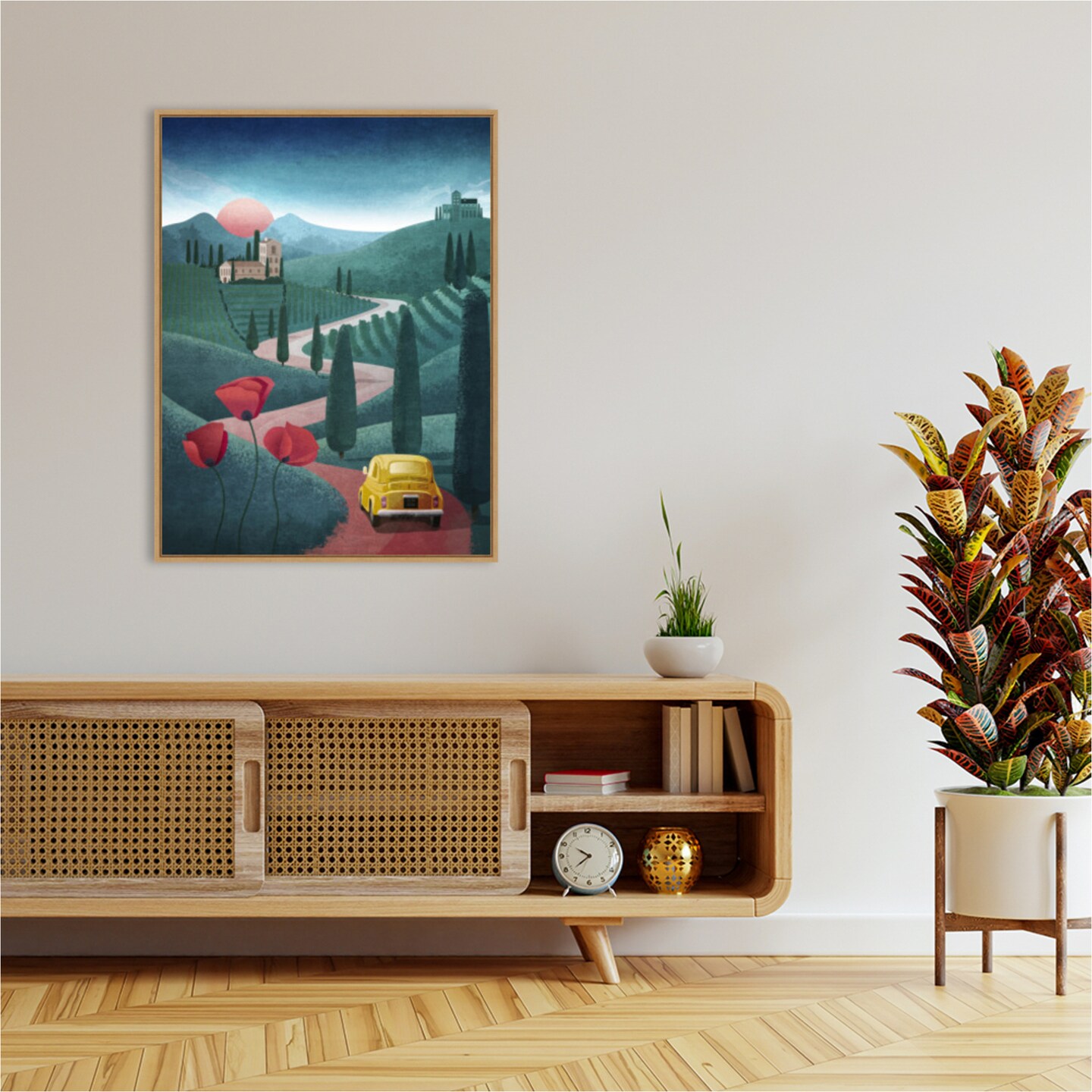 Tuscany by Emel Tunaboylu Framed Canvas Wall Art