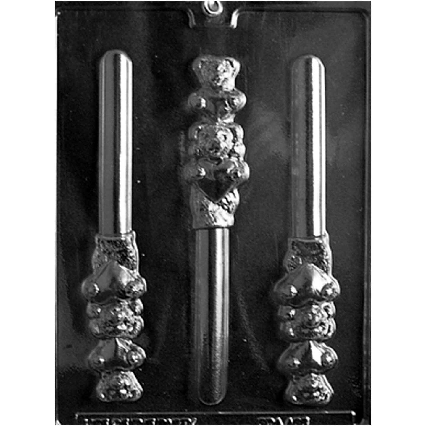 Bears With Hearts Pretzel Chocolate Mold Perfect for Sweet and Salty Treats