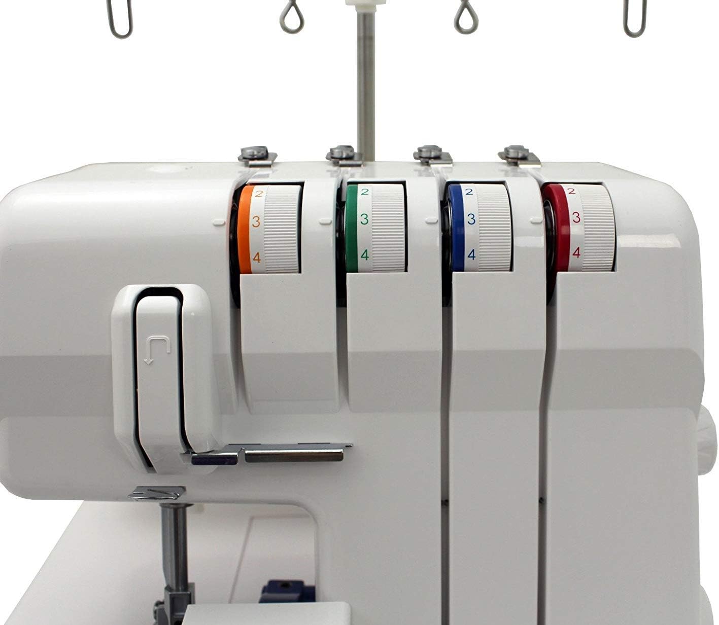 MO-50E, 3 or 4 Thread Serger, Lay In Tensions, Adjustable Differential Feed, Built In Rolled Hem, Automatic Lower Looper Threader, Retractable Upper Knife (MO-50E/UL)