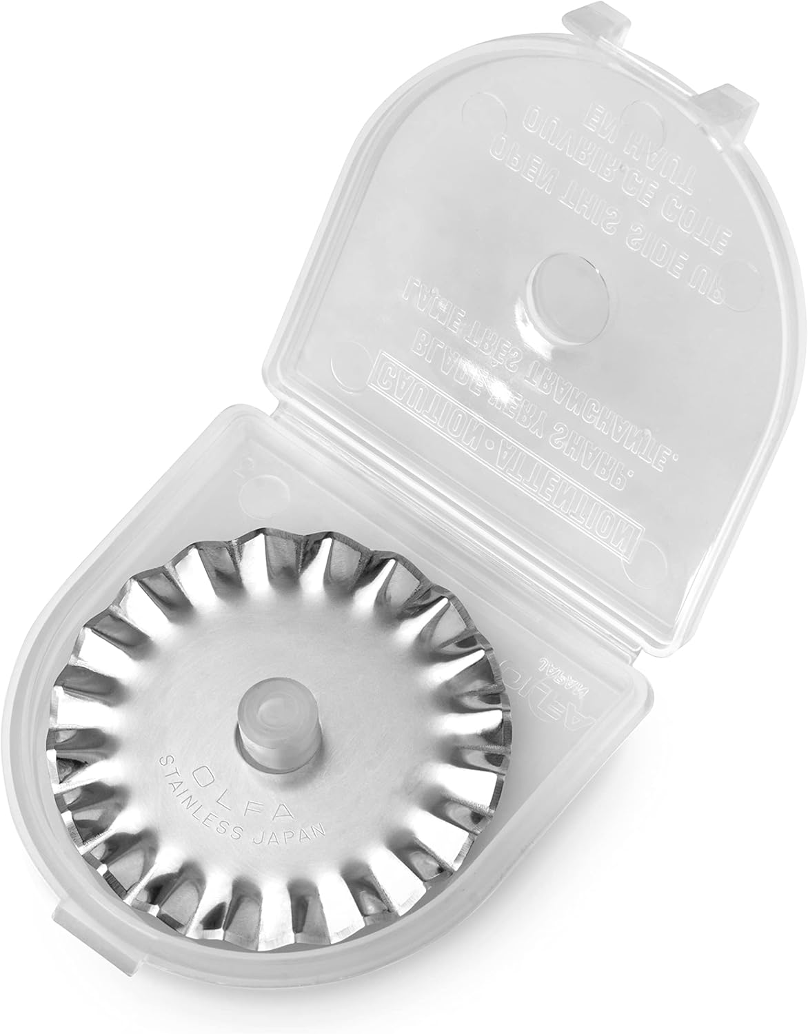 45mm Rotary Cutter Pinking Blade, 1 Blade (PIB45-1) - Stainless Steel Circular Decorative Edge Blade for Crafts, Sewing, Quilting, Scrapbooking, Fits Most 45mm Rotary Cutters