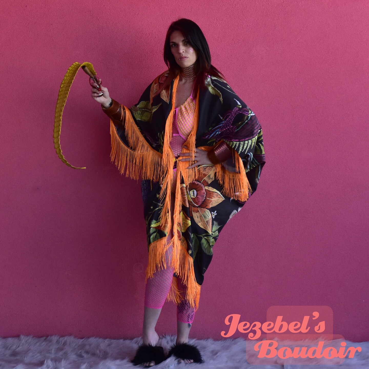 Dragon Duster, Chinese Zodiac Kimono, Beach Wrap Rave Festival, EDC Oracle  Flowing Concert Orange Fringe Costume Belly Dance Cover | MakerPlace by  Michaels