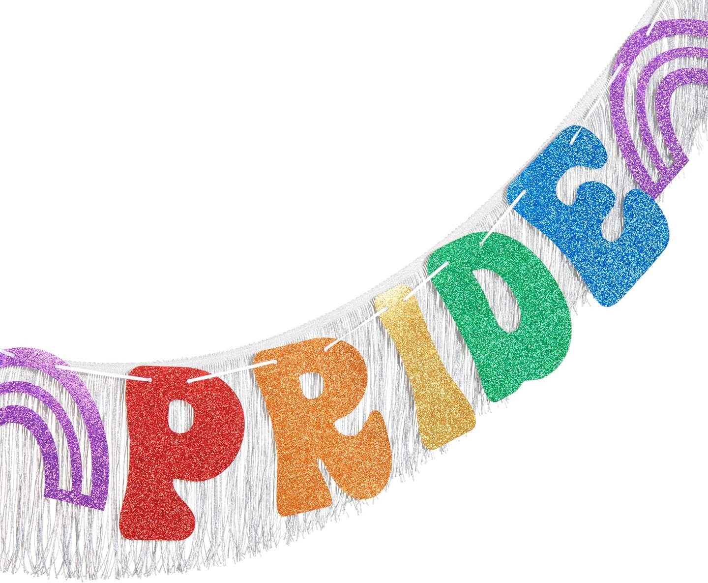 It&#x2019;s Pride Honey Rainbow Party Decorations &#x2013; Rainbow Party Supplies with Fringe Backdrop, Banner &#x2013; Pride Decorations for Pride Month, Birthday, Photo Booth Props, Pride Decor, Pride Supplies