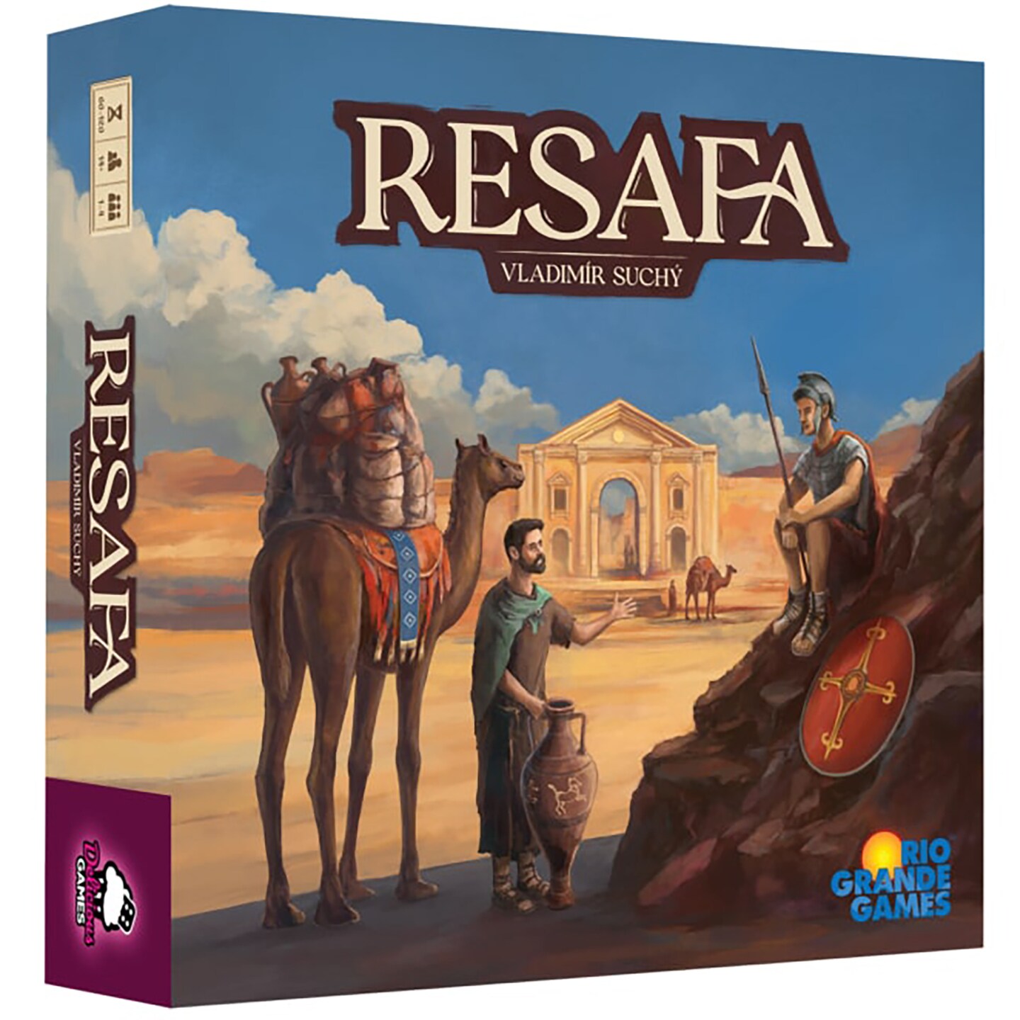 Rio Grande Games: Resafa - Strategic City Building Board Game, Economic Management, Ancient Desert Theme, Family Friendly, Ages 14+, 1-4 Players