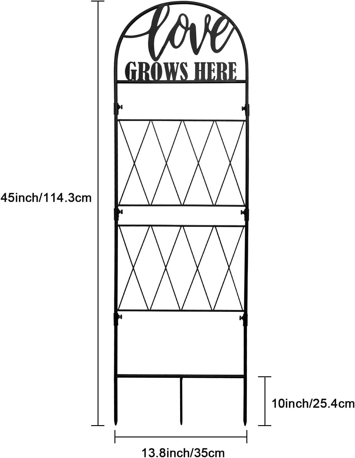 Garden Trellis for Climbing Plants Flowers Vegetables
