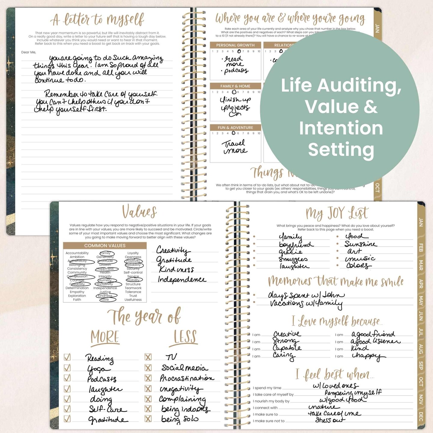 bloom daily planners 2026 Soft Cover Weekly & Monthly Planner, 8.5" x 11", Celestial Skies