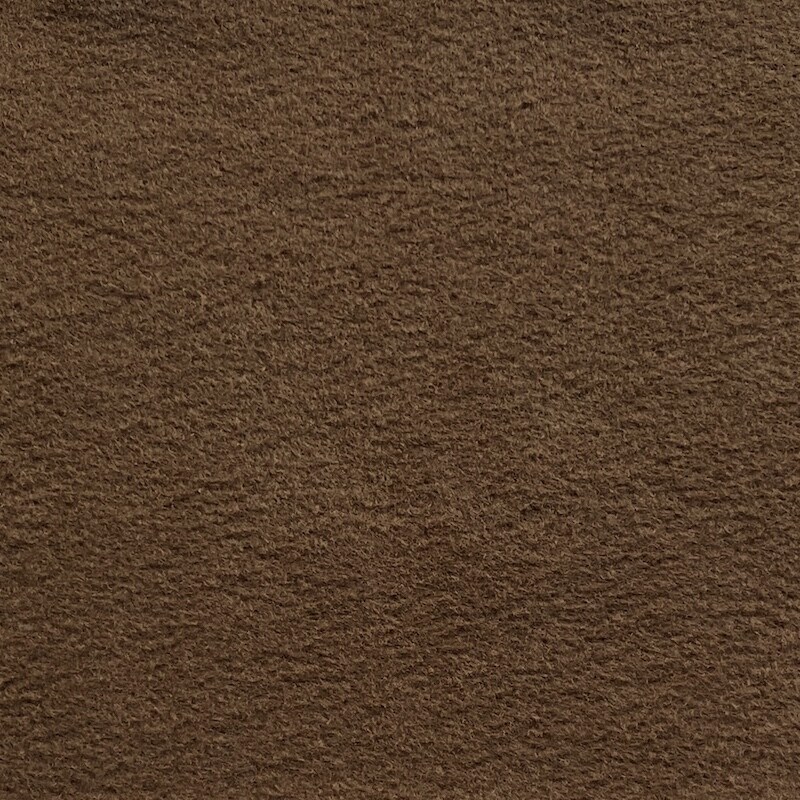 Solid Medium Brown Anti-Pill Fleece Fabric (Medium Weight) | By The Yard