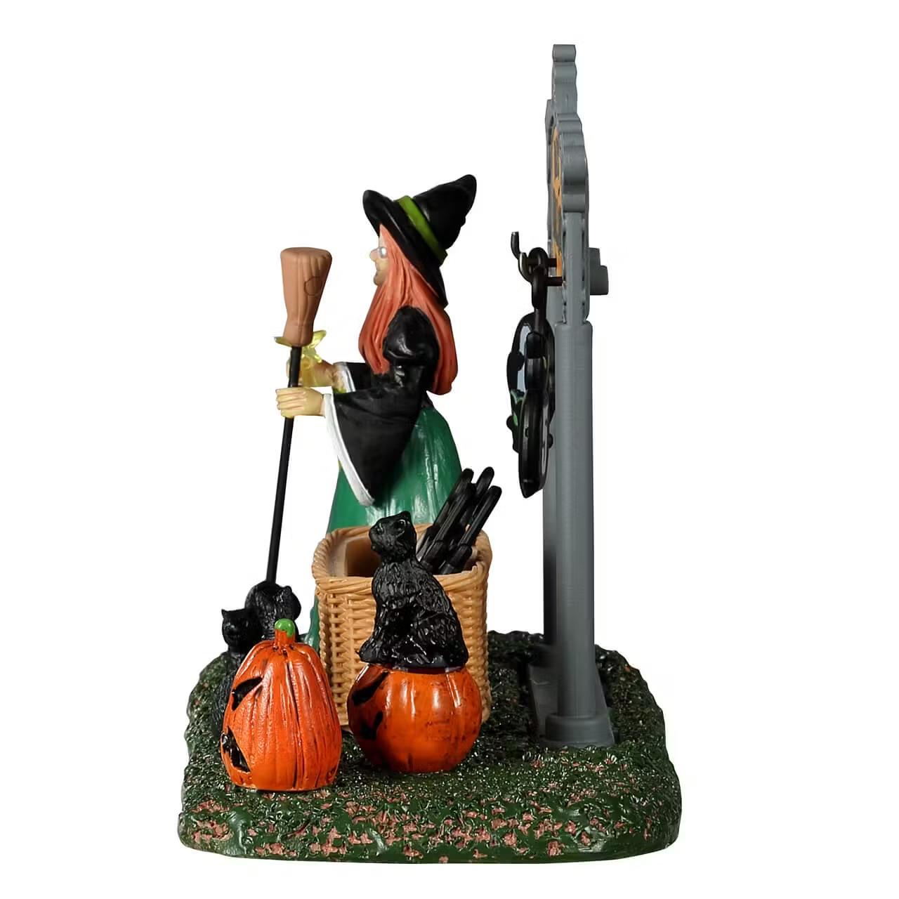 Lemax Spooky Town Village Accessory: Black Cat Countdown