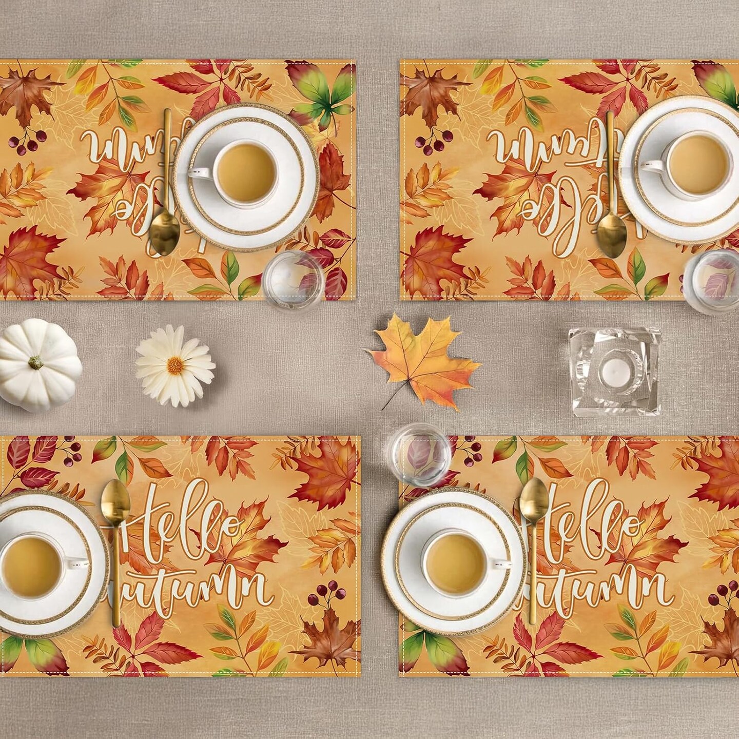 Fall Maple Leaves Placemats(Maple Leaves)