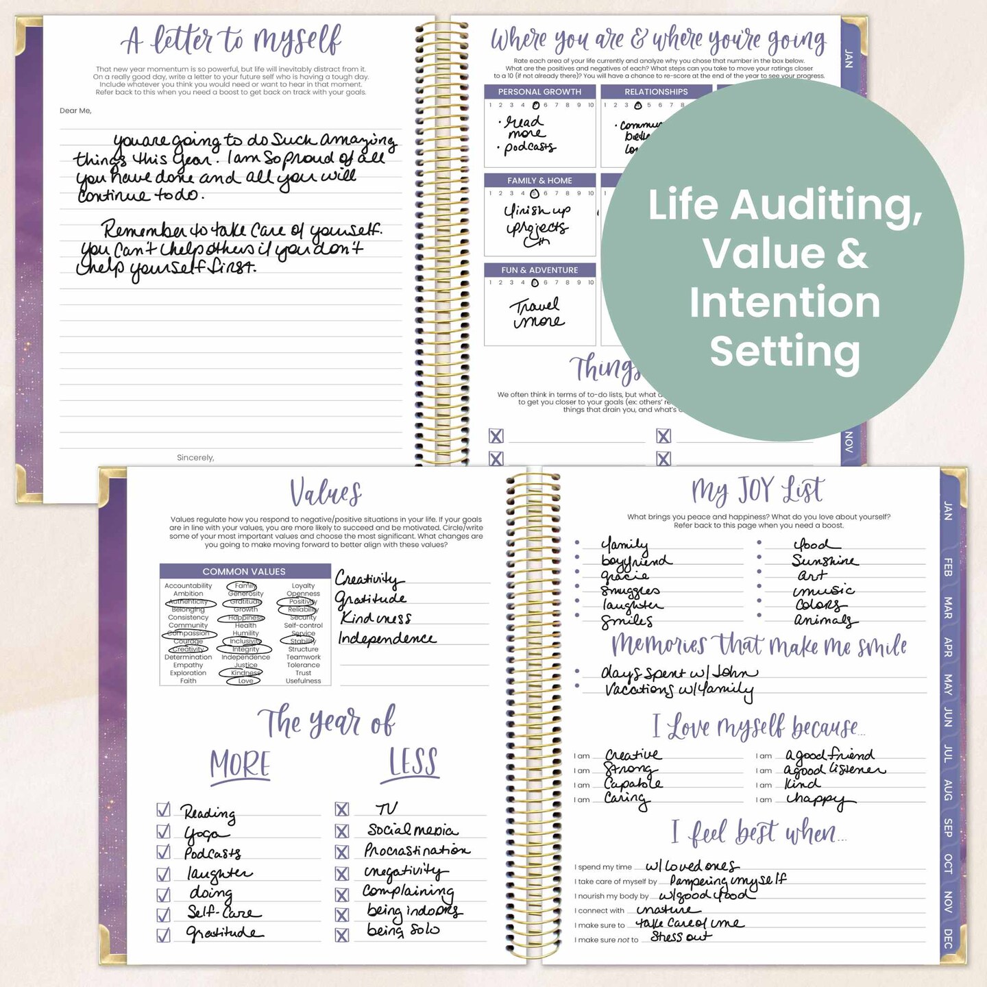 bloom daily planners 2026 Hard Cover Weekly &#x26; Monthly Vision Planner, 7.5&#x22; x 9&#x22;, Good Things Are Coming