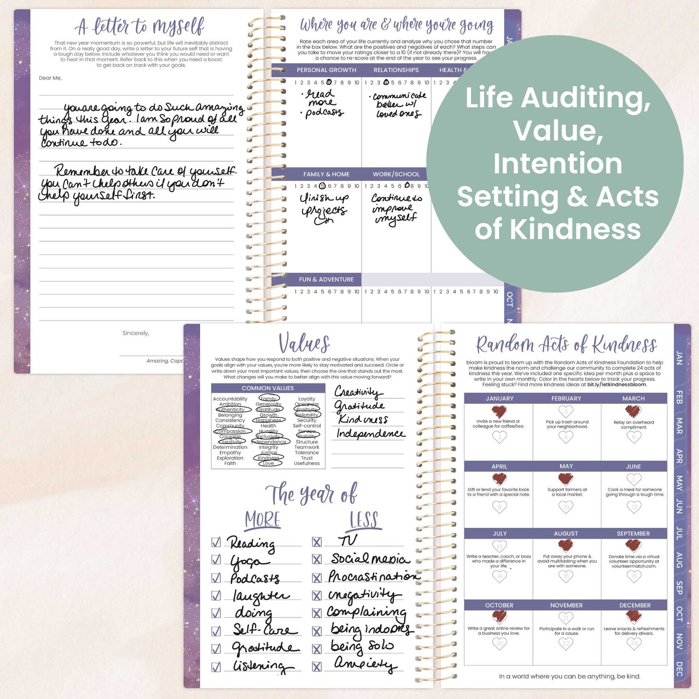 bloom daily planners 2026 Soft Cover Weekly & Monthly Planner, 4" x 6", Good Things Are Coming