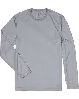Hanes® Unisex Cool DRI Long Sleeve Crewneck Performance T-Shirt