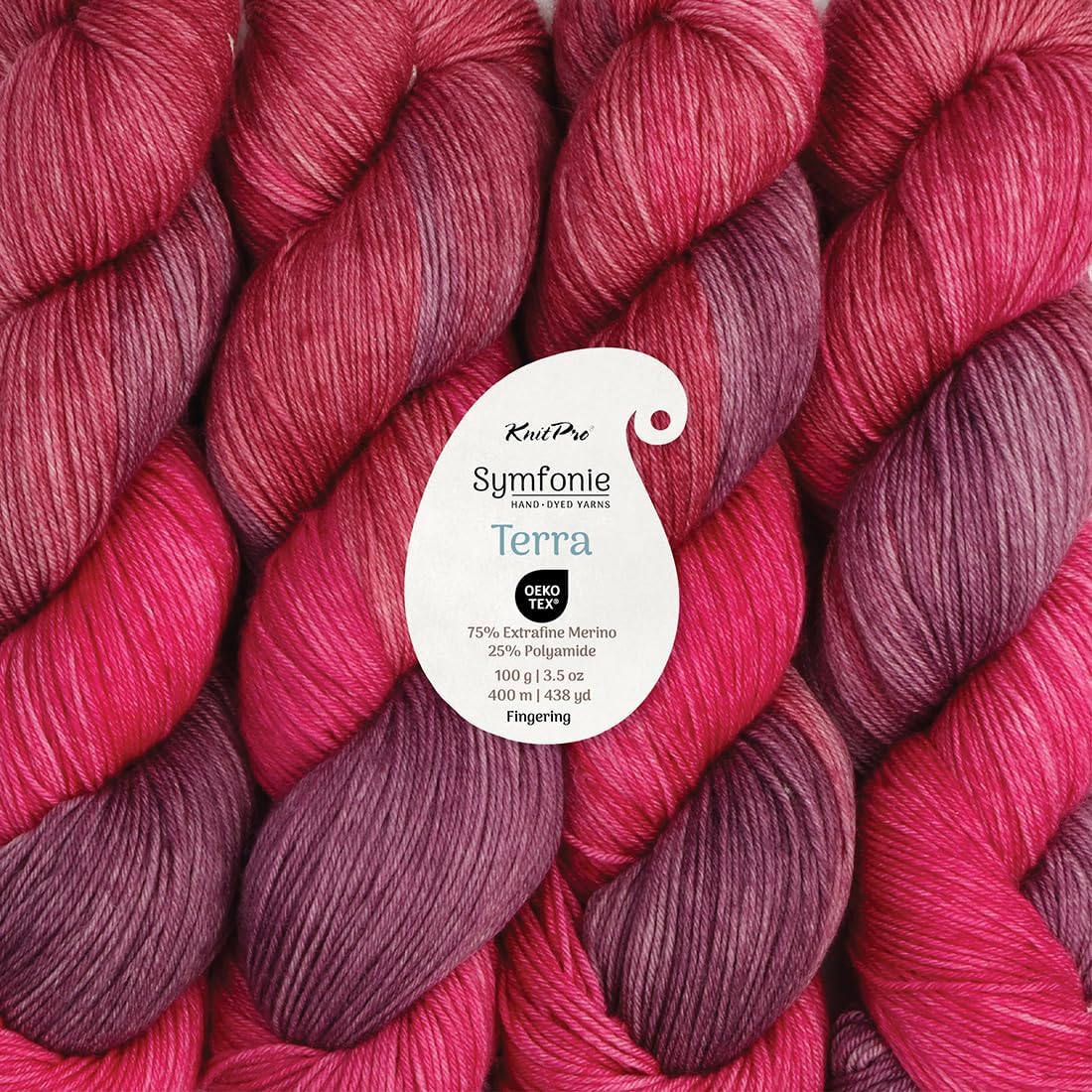 KnitPro Symfonie Premium Hand-Dyed Merino Wool & Polyamide Sock Yarns|Terra Variegated Colors