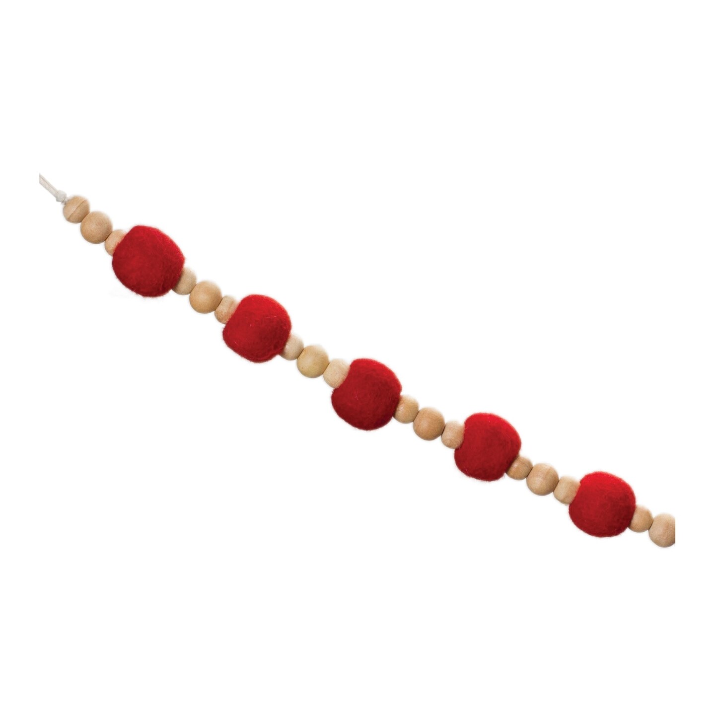 Melrose Beaded Ball Christmas Garlands - 5.5&#x27; - Set of 2