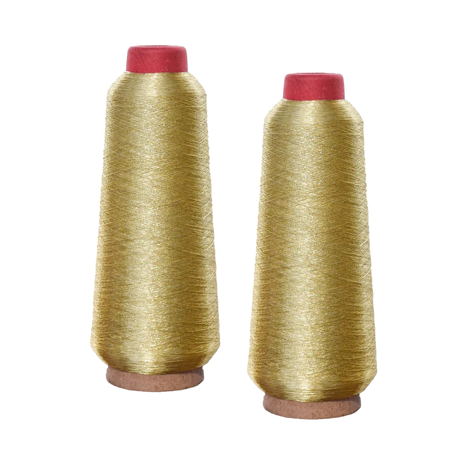 5,000 Yards Gold Sparkly Metallic Machine Embroidery Thread Bright & Durable Shine