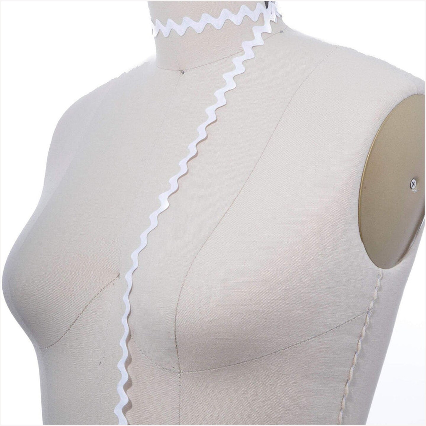 3 Yards White Mini Ric Rac Ribbon Trim Soft Pliable Zigzag for Sewing &#x26; Crafts