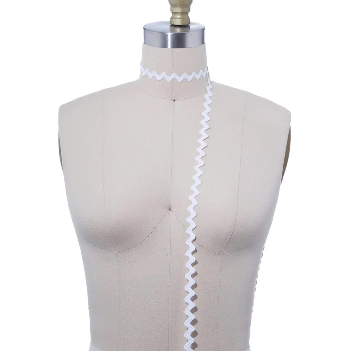 3 Yards White Mini Ric Rac Ribbon Trim Soft Pliable Zigzag for Sewing &#x26; Crafts