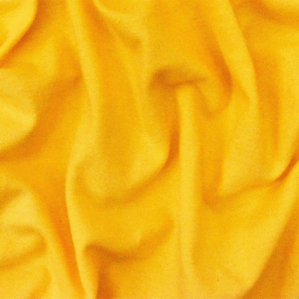Yellow Solid Stretch Cotton Spandex Jersey Knit Fabric By the Yard