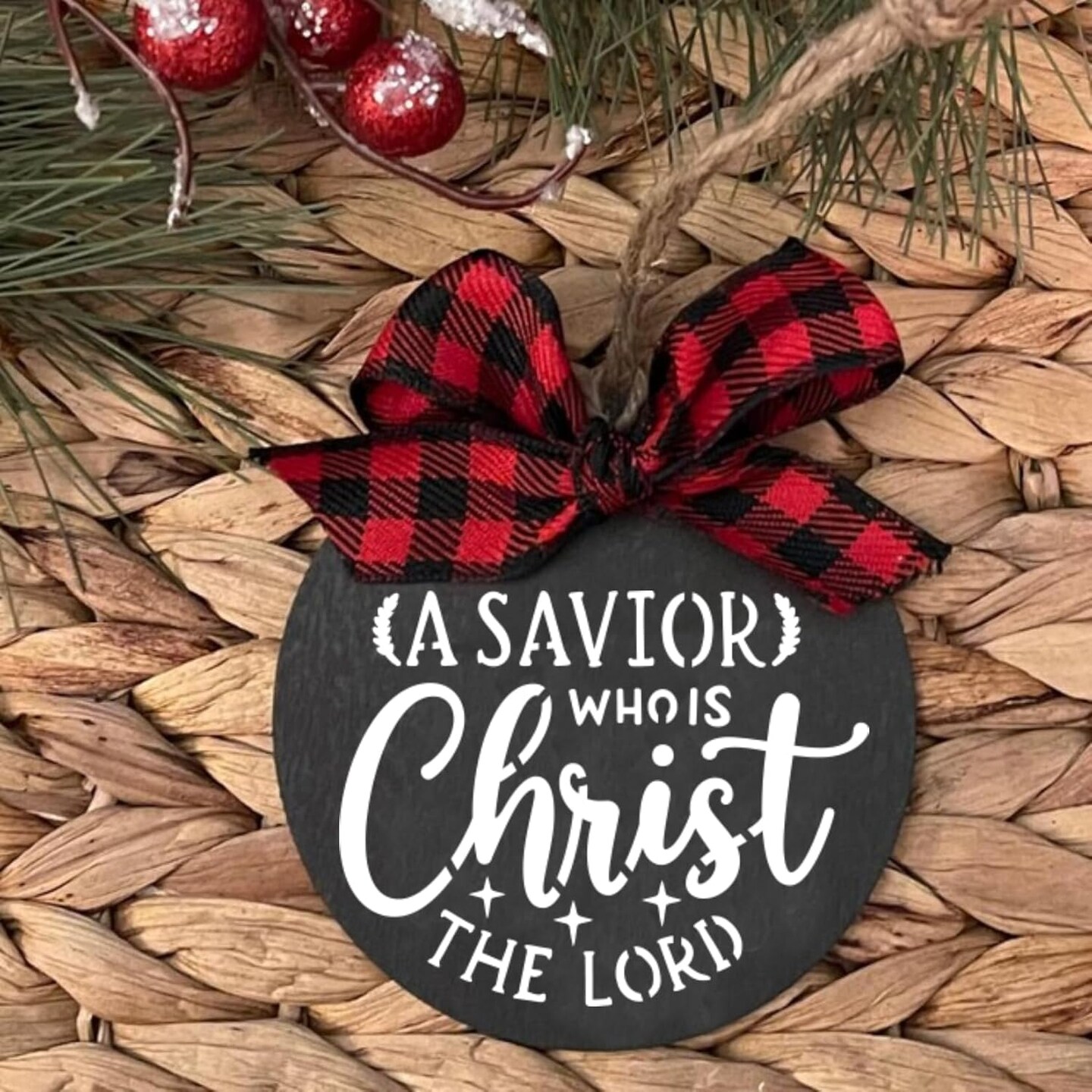 Christmas Stencil Christian Reusable Drawing Bible Stencils(26 Christams 3in)3"L x 3"W