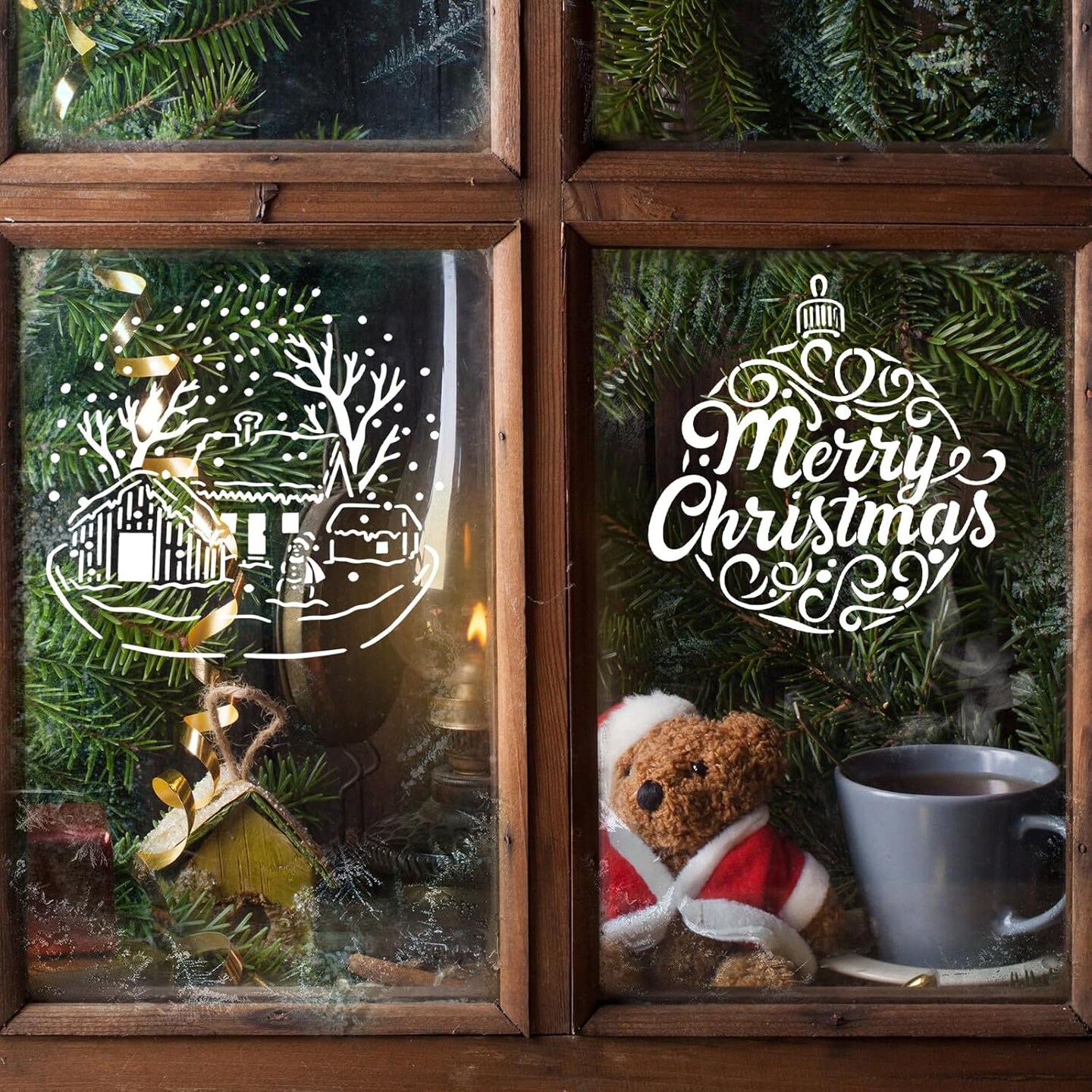 16Pcs Christmas Stencils for Painting on Wood(6&#x22;L x 6&#x22;W)