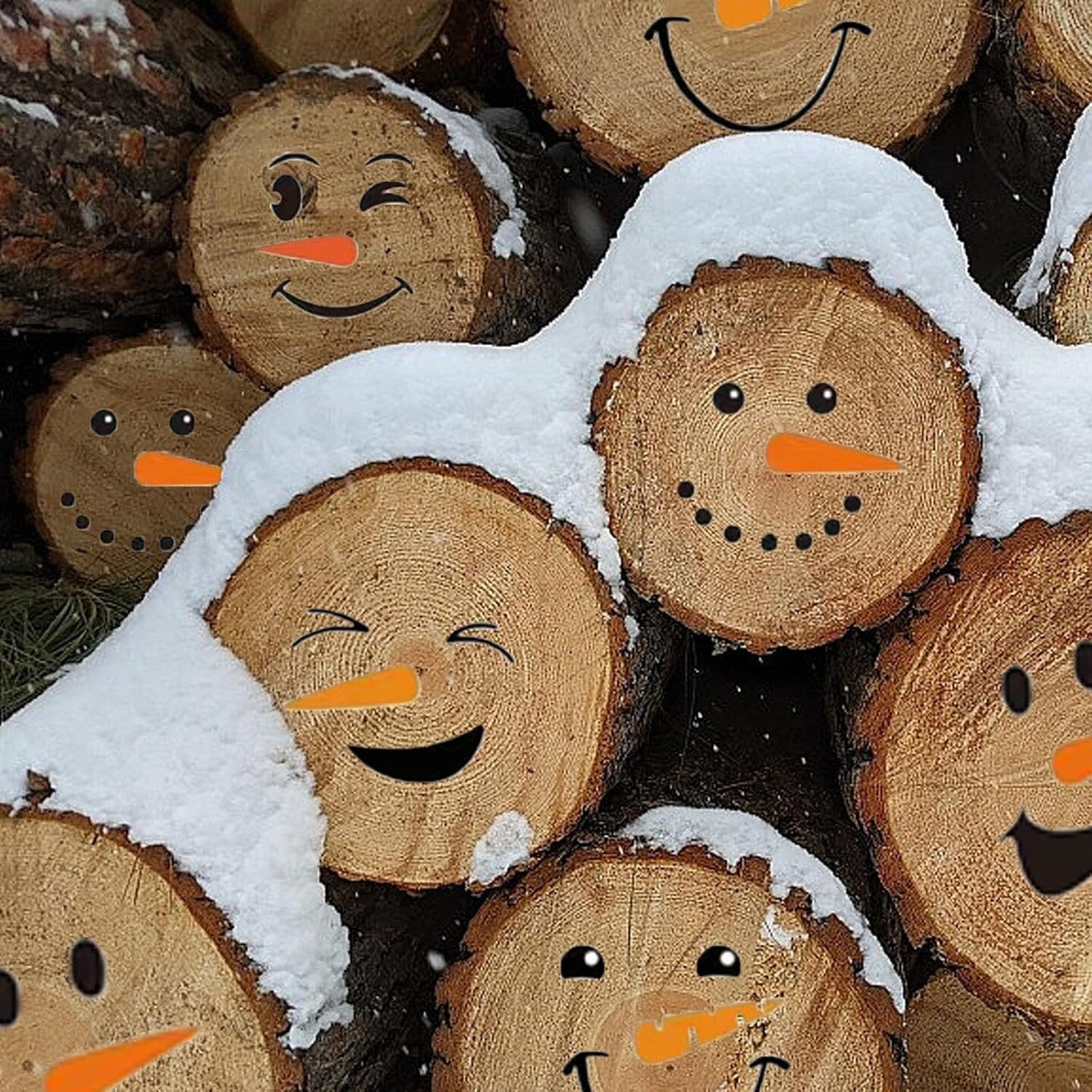 Christmas Snowman Face Stencils for Crafts Reusable Drawing(3*36PCS)3"L x 3"W