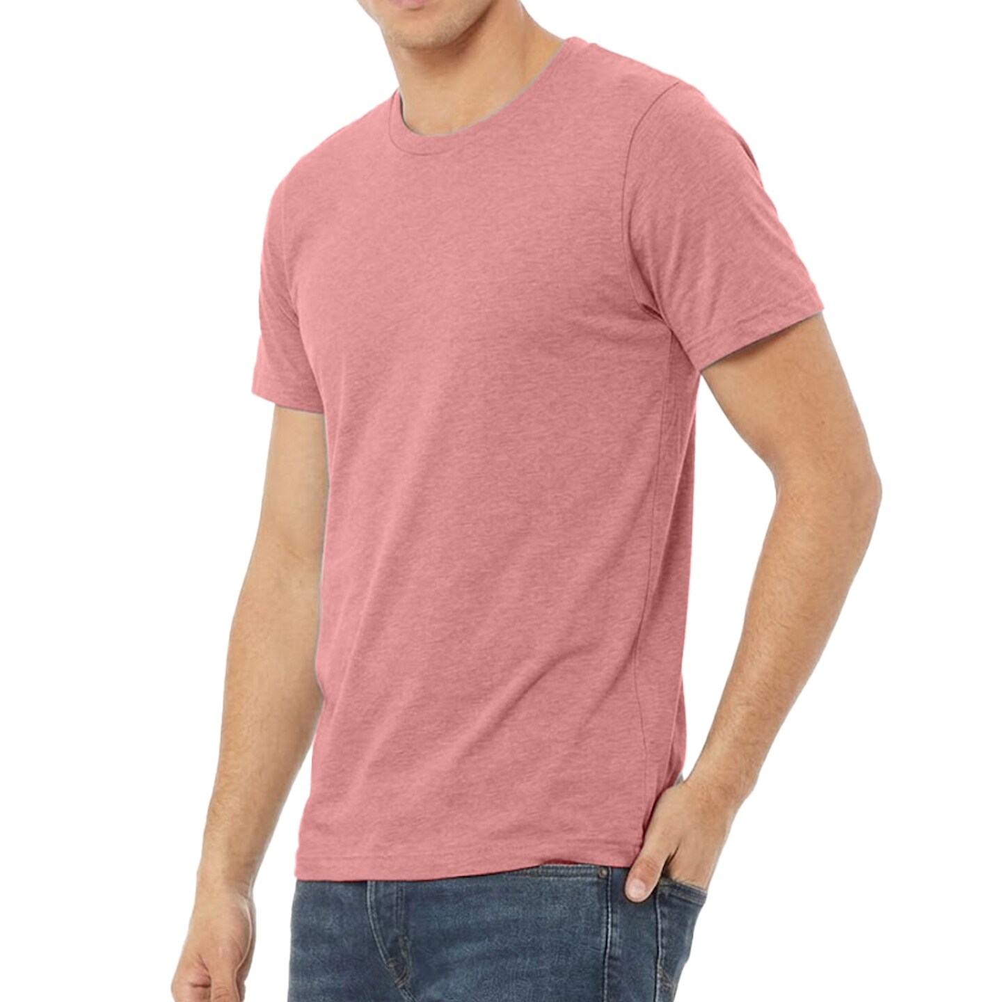 BELLA + CANVAS Adult's Triblend Tee, Crewneck Crafts & Printing Value Shirt