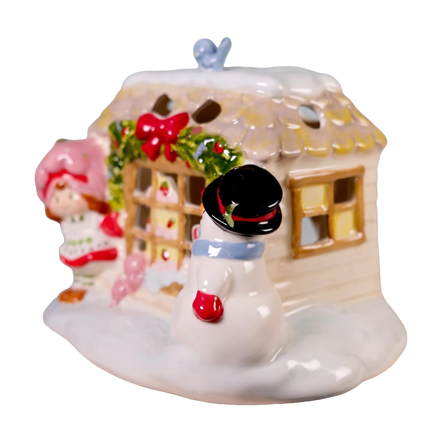 Blue Sky Clayworks Strawberry Shortcake Snowflake Sweetness Candle House