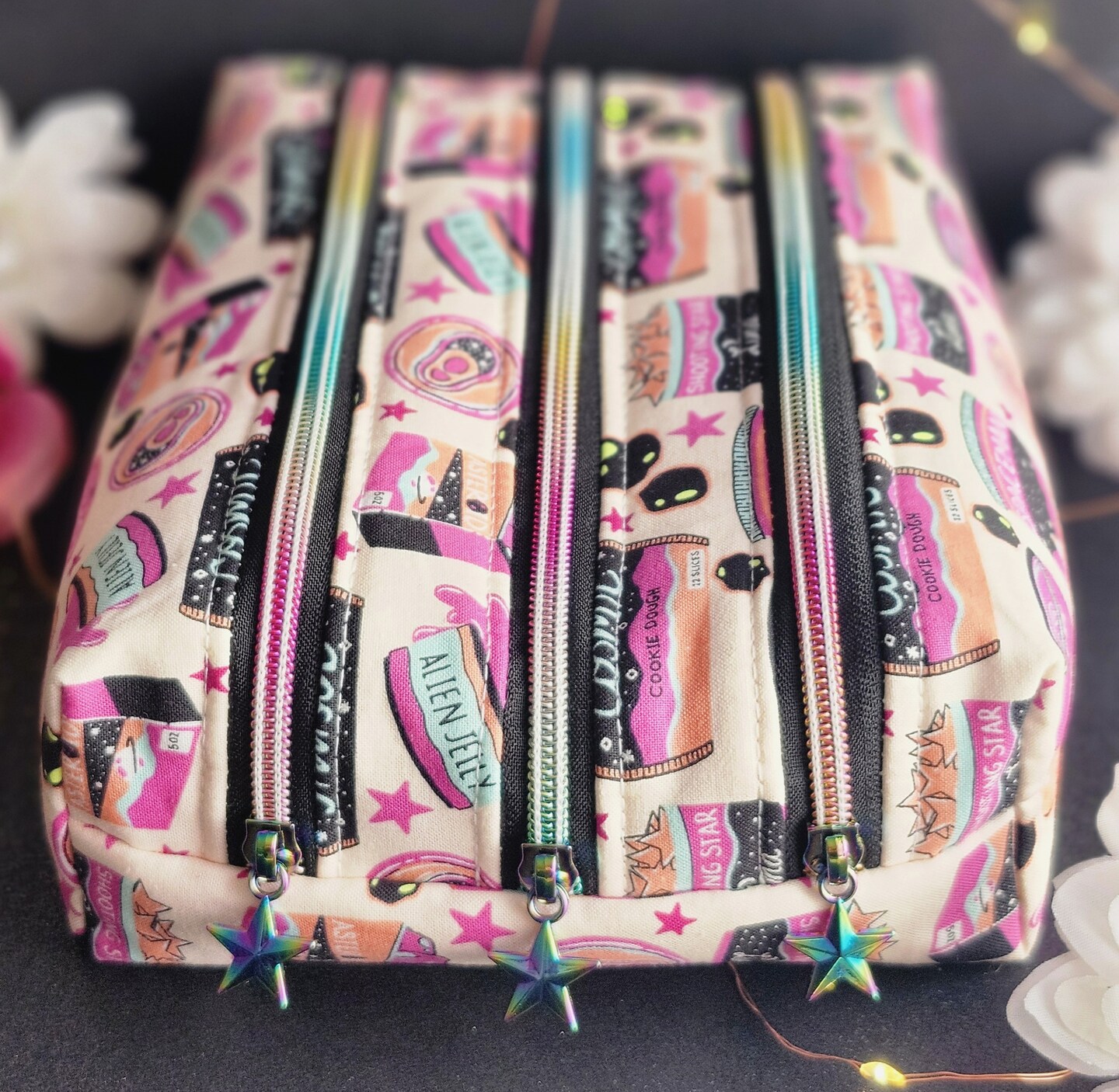 Gift for Her Vacation Travel Essential Cosmetic Zipper Pouch for