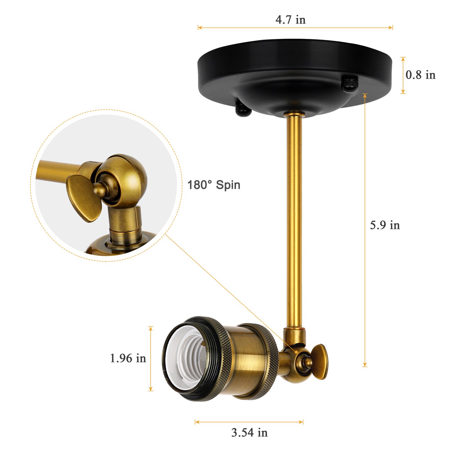 2pcs Wall Lamps Adjustable Wall Sconces Fixtures Farmhouse for Bedroom